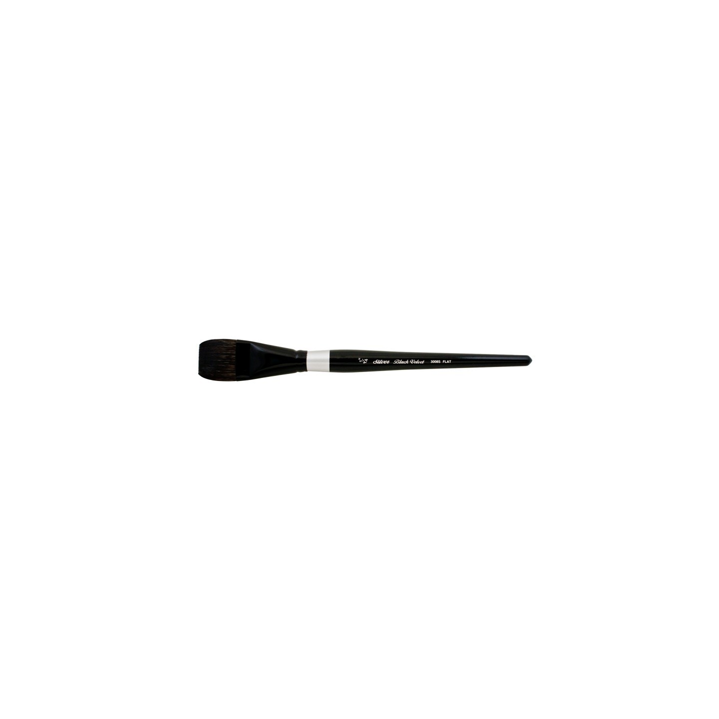 Silver Brush Black Velvet® Brush, Square Wash, Size 1-1/4