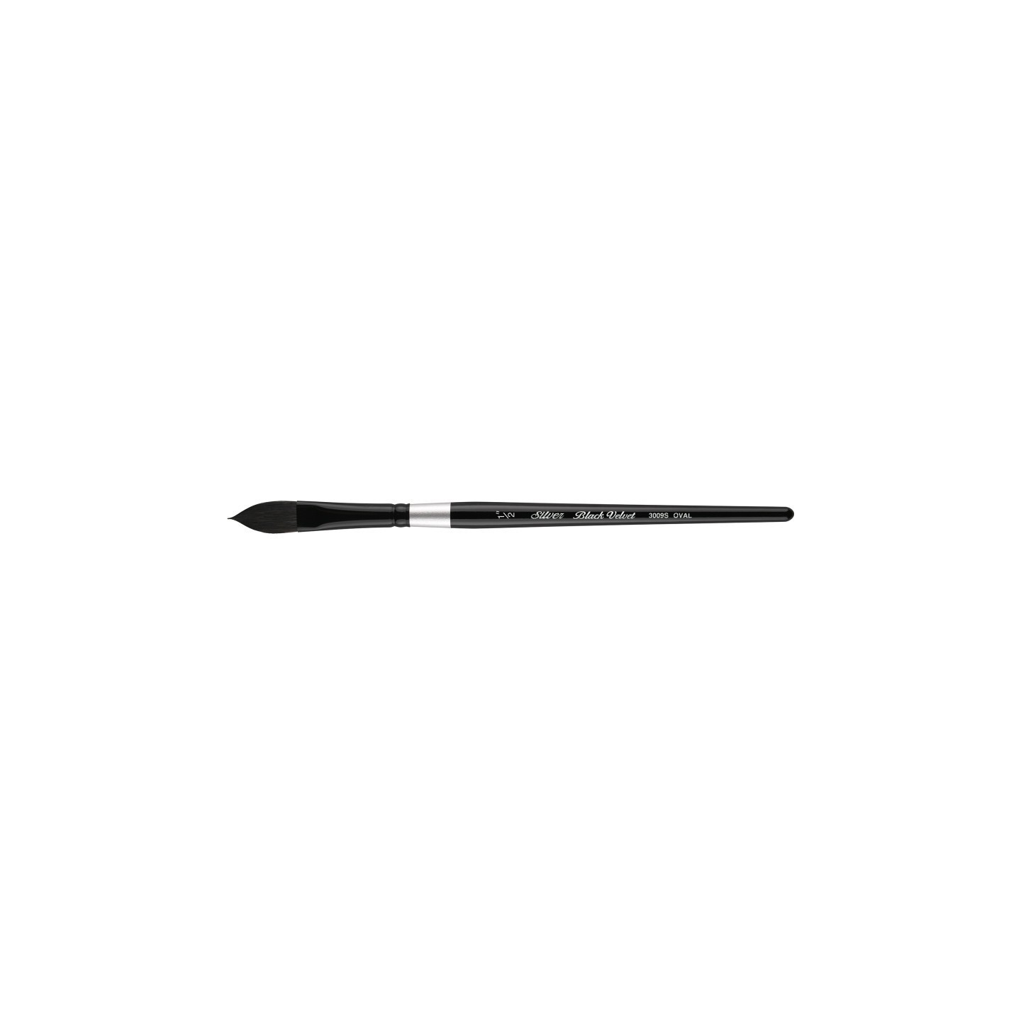 Silver Brush Black Velvet® Brush, Oval Wash, Size 1/2