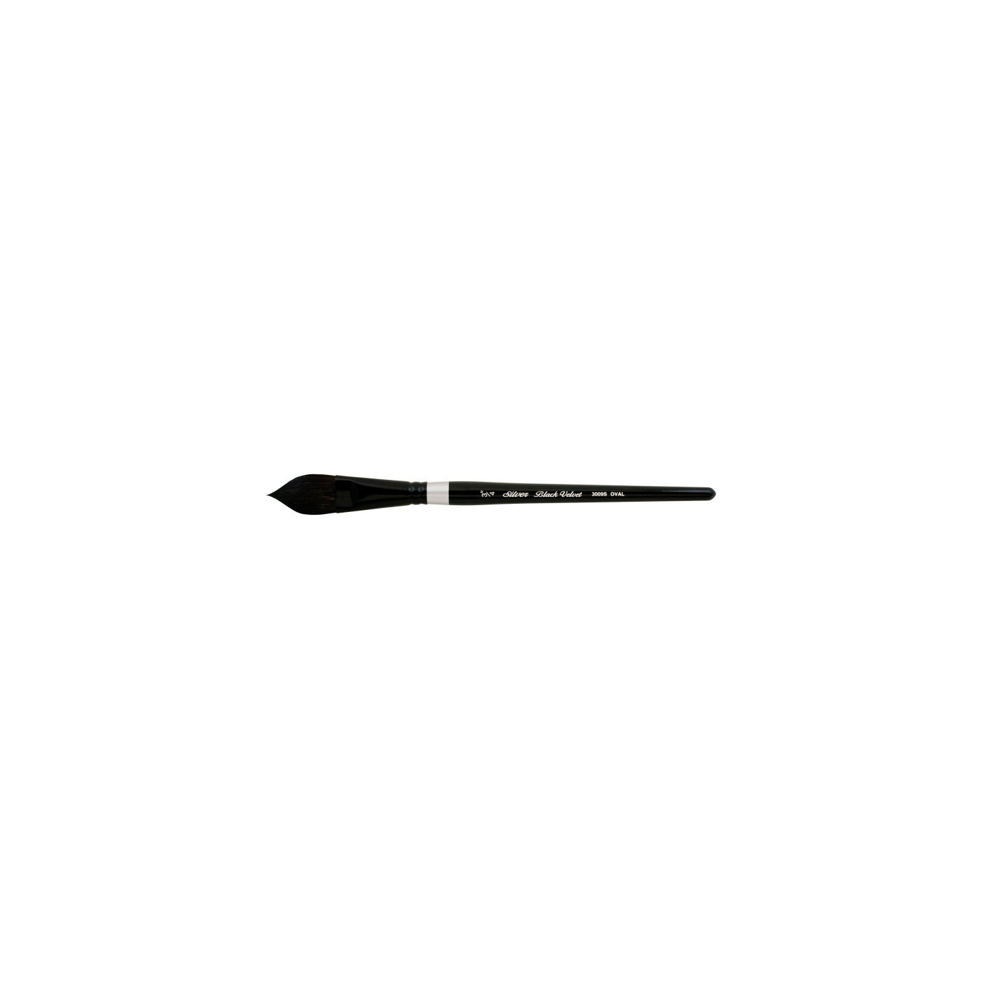 Silver Brush Black Velvet® Brush, Oval Wash, Size 3/4
