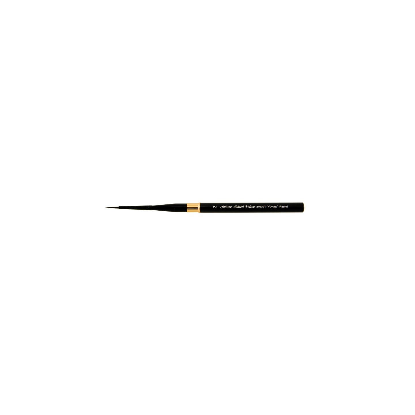 Silver Brush Black Velvet® Voyage™ Travel Round Brush, Size 2