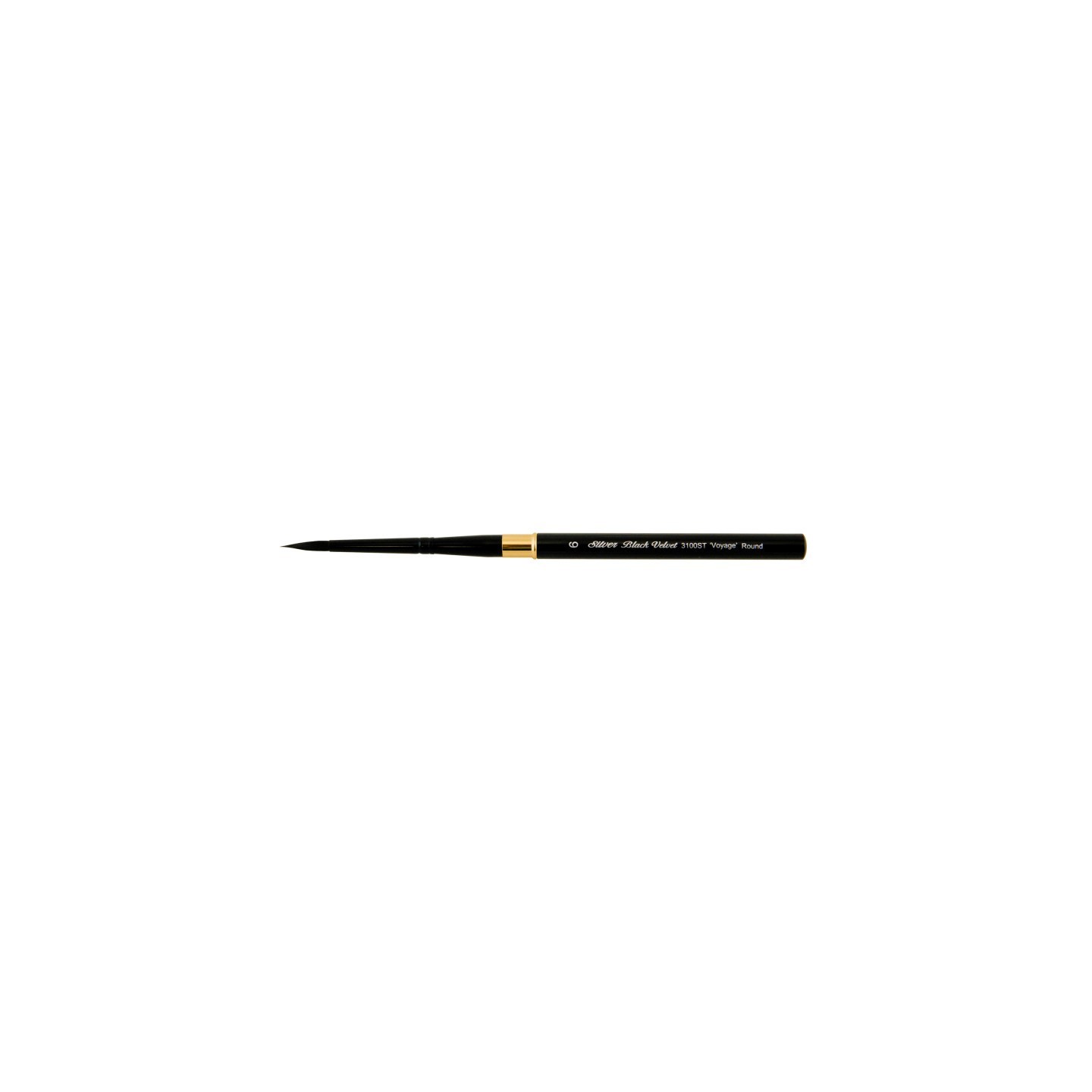 Silver Brush Black Velvet® Voyage™ Travel Round Brush, Size 6