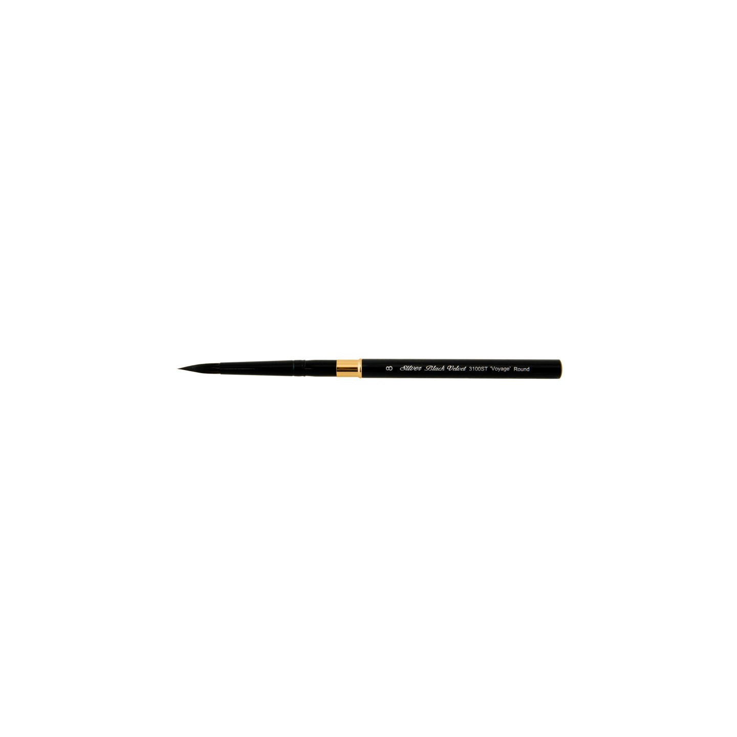 Silver Brush Black Velvet® Voyage™ Travel Round Brush, Size 8