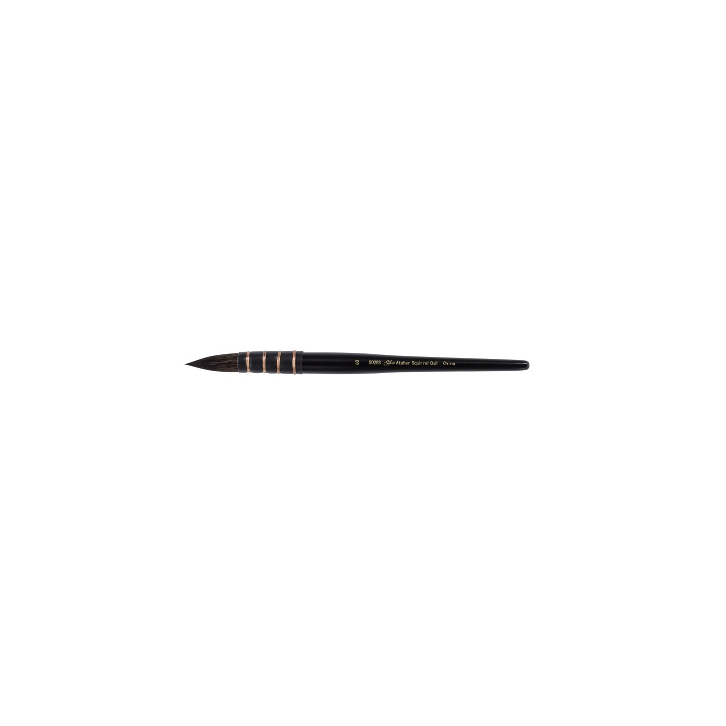 Silver Brush Silver Atelier™ Squirrel Blend Quill Brush, Short Handle, Size 60