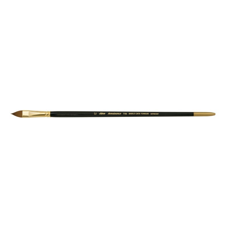 Silver Brush Renaissance® Cats Tongue Brush, Long Handle, Size 12