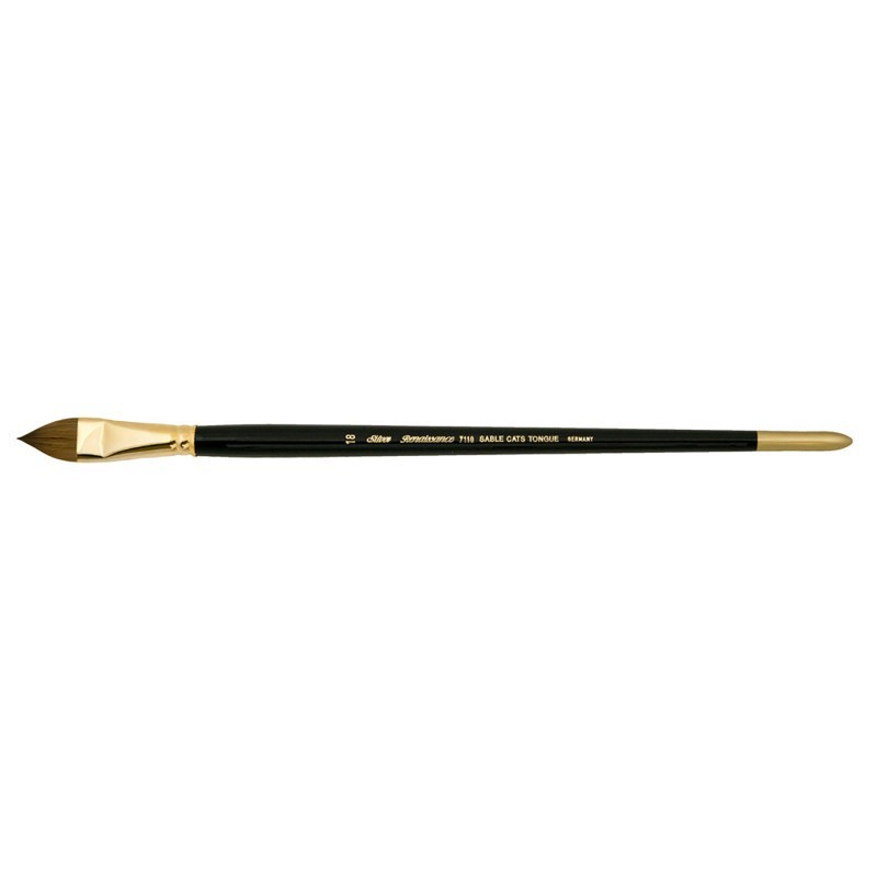 Silver Brush Renaissance® Cats Tongue Brush, Long Handle, Size 18