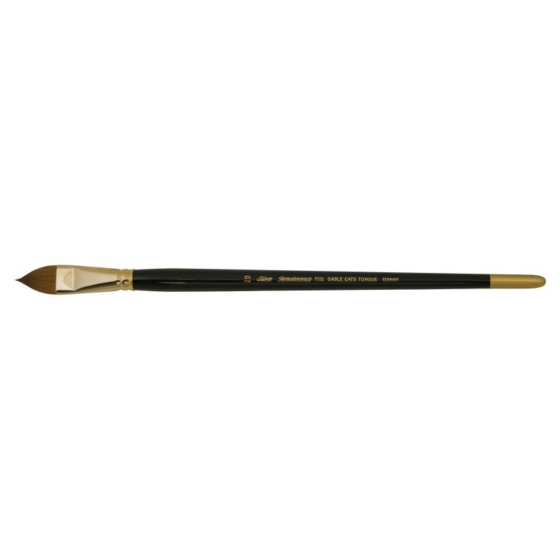 Silver Brush Renaissance® Cats Tongue Brush, Long Handle, Size 20