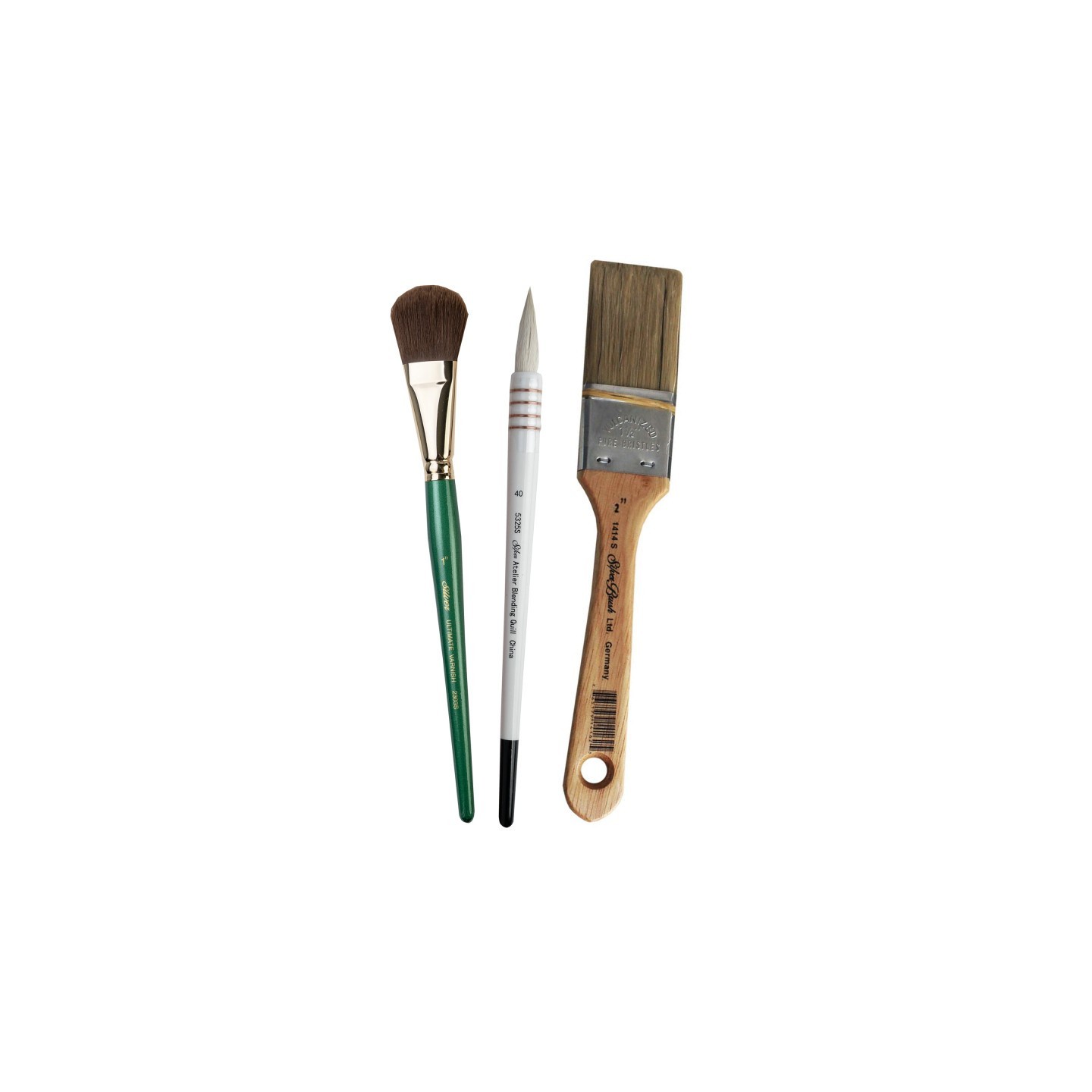 Silver Brush Larger Blending Mix Brush Set, 3 Brushes