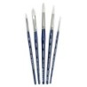 Silver Brush Bristlon Triangle Cats Tongue Brushes, Set of 5
