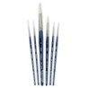 Silver Brush Bristlon Short Handle Liner Brushes, Set of 6