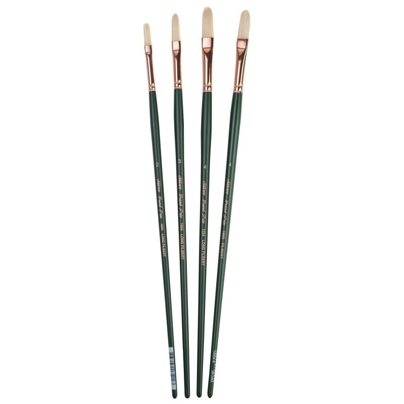 Silver Brush Grand Prix Long Filberts, 4 Brushes