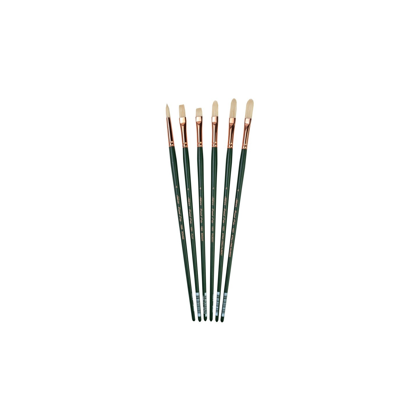Silver Brush Grand Prix Size 4 Variety Set, 6 Brushes