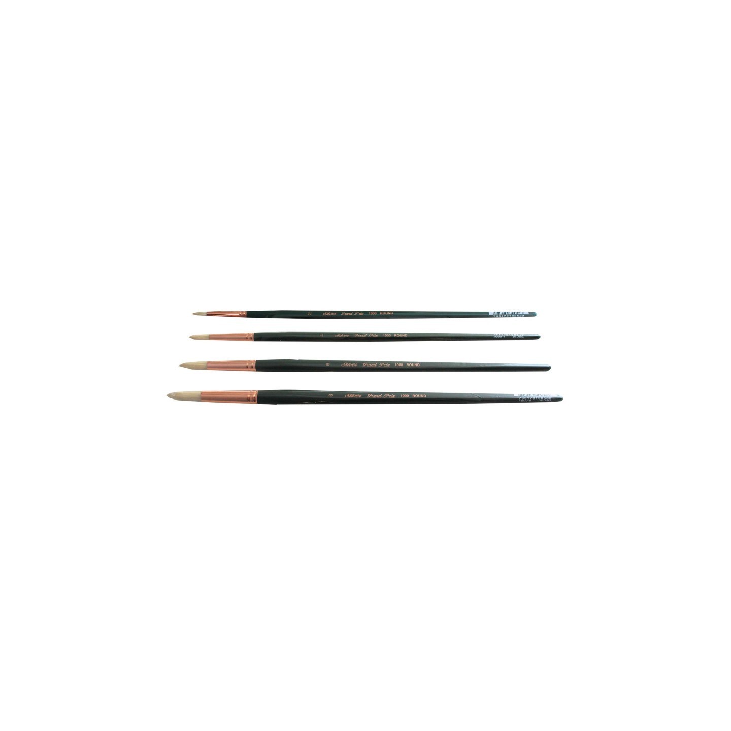 Silver Brush Grand Prix Even Rounds, 4 Brushes