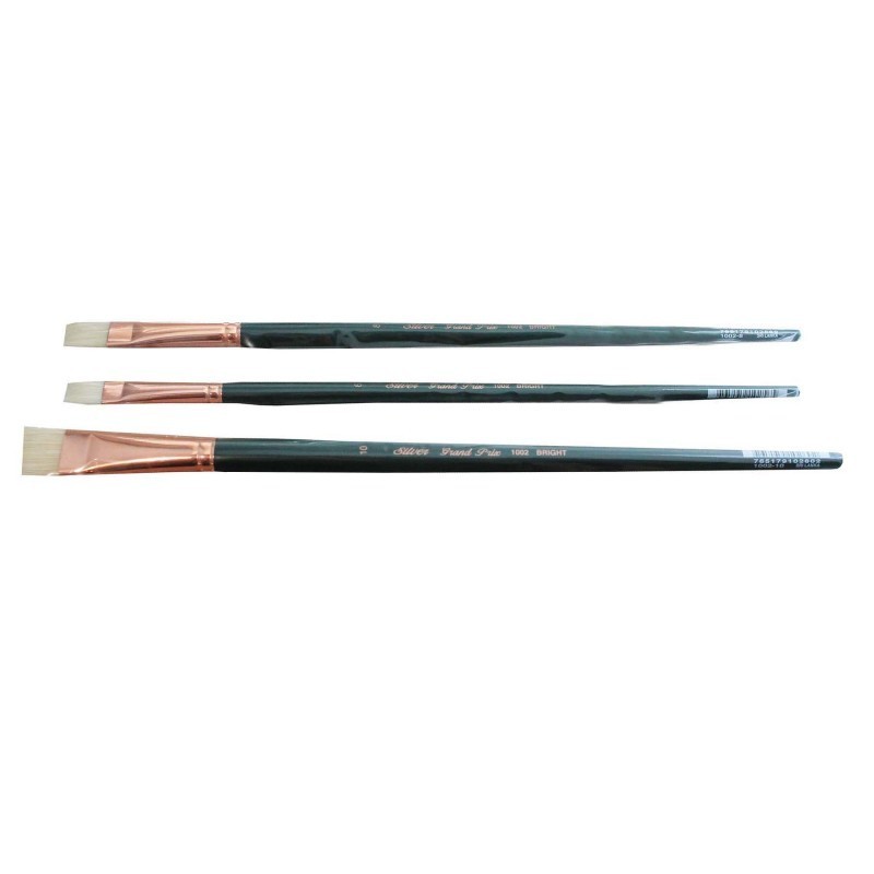 Silver Brush Grand Prix Large Brights, 3 Brushes