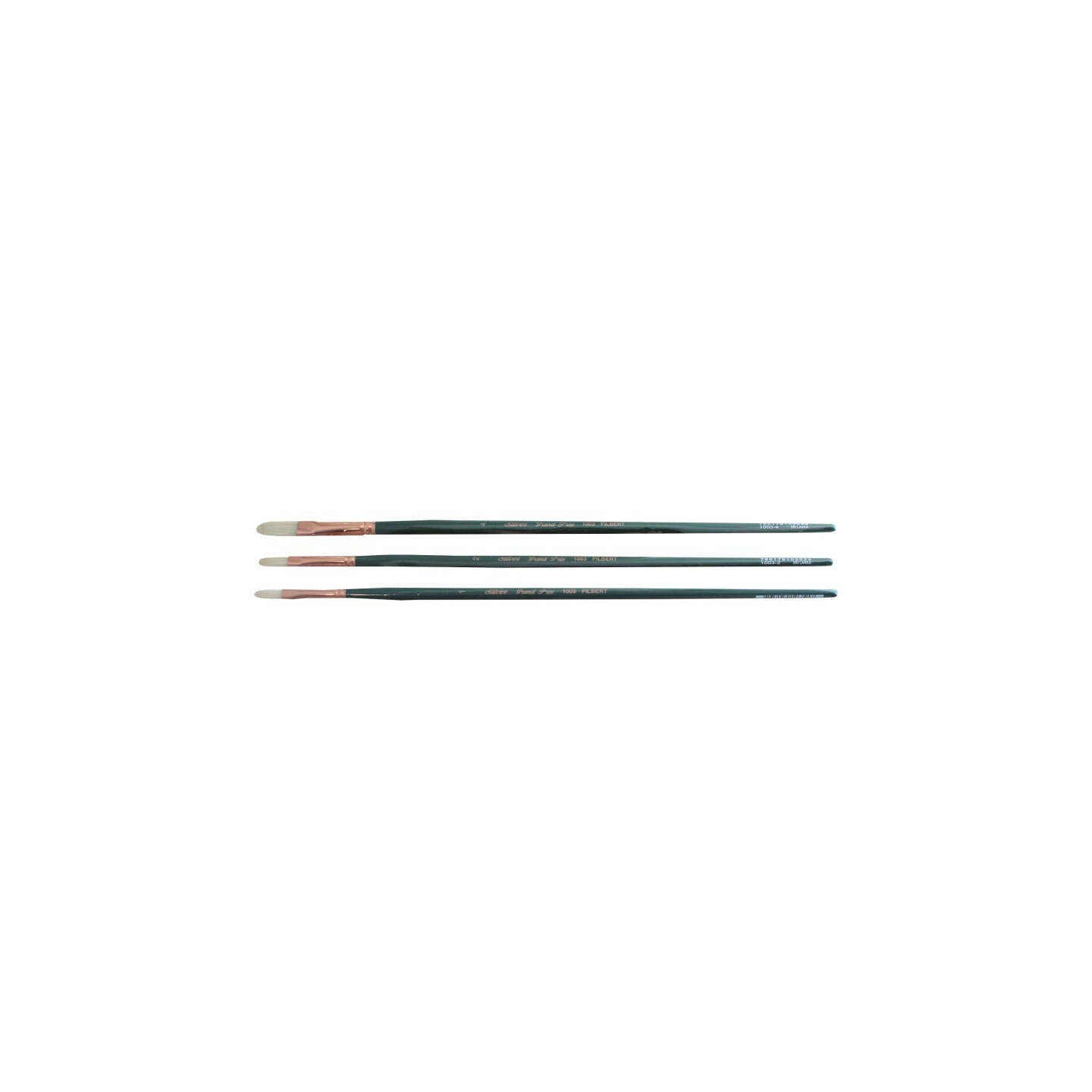 Silver Brush Grand Prix Small Filberts, 4 Brushes