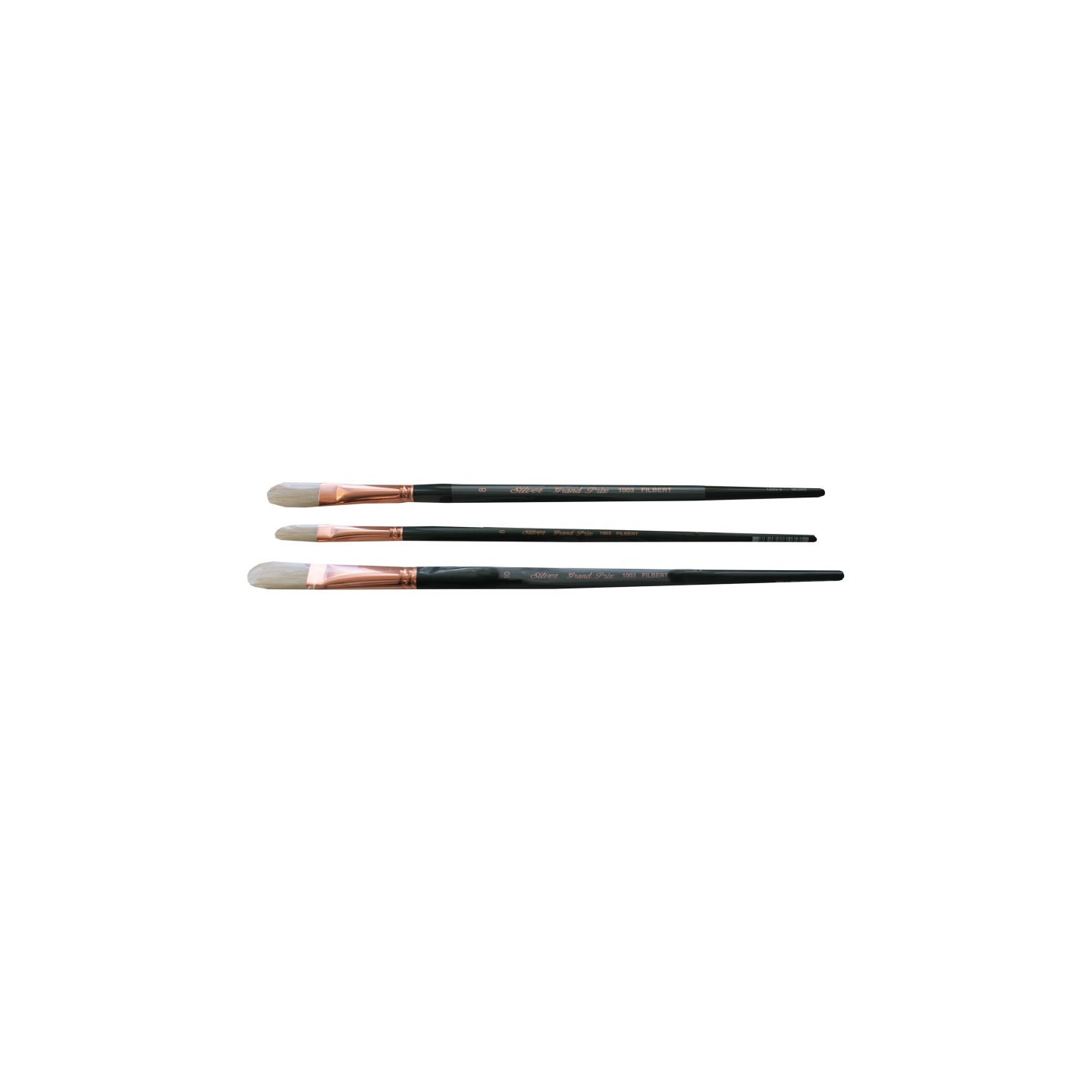 Silver Brush Grand Prix Large Filberts, 4 Brushes