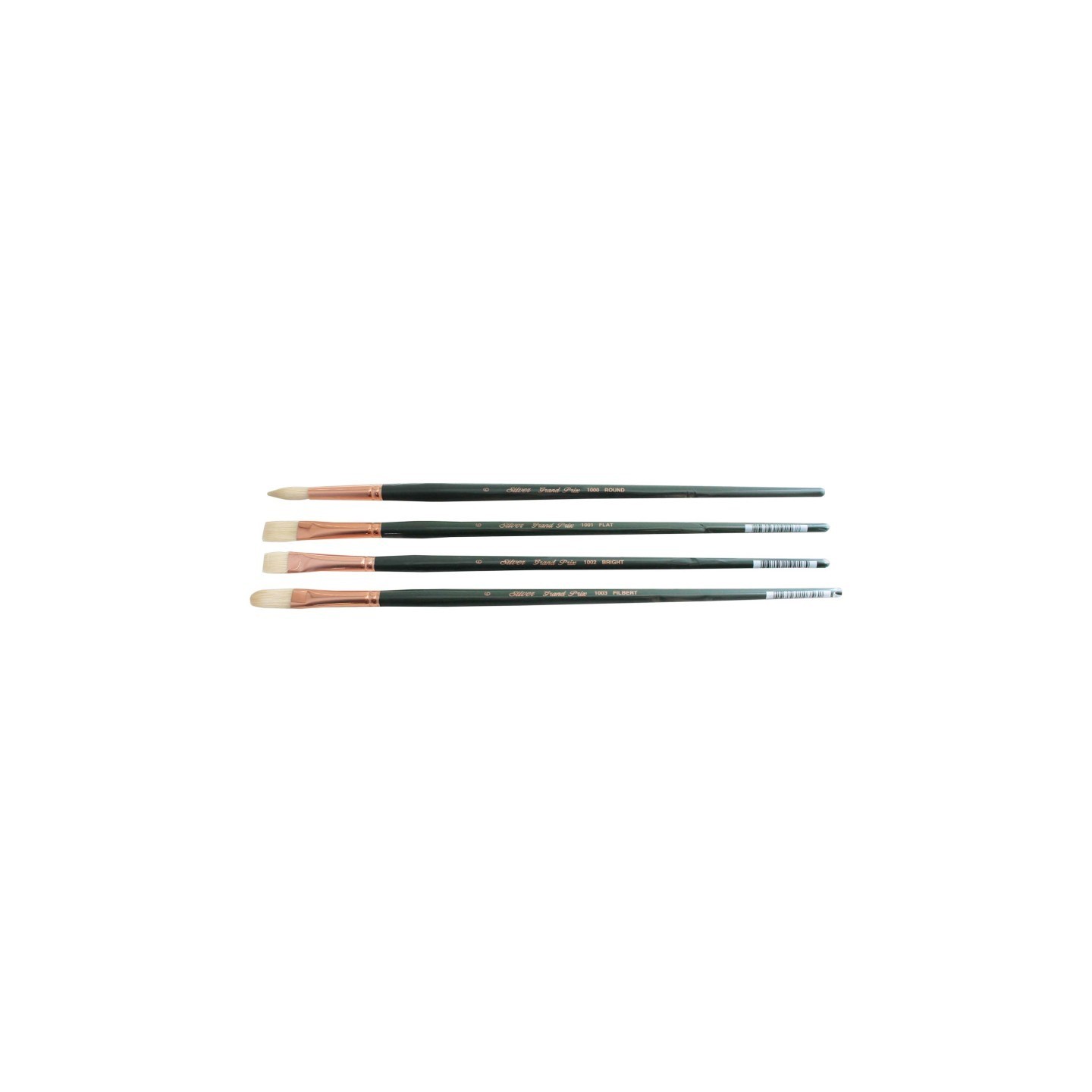 Silver Brush Grand Prix Size 6 Variety, 4 Brushes