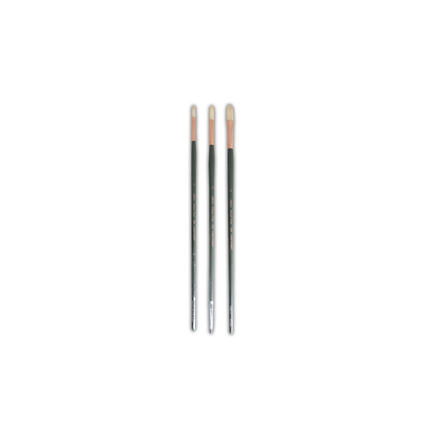 Silver Brush Grand Prix Small Long Filberts, 3 Brushes
