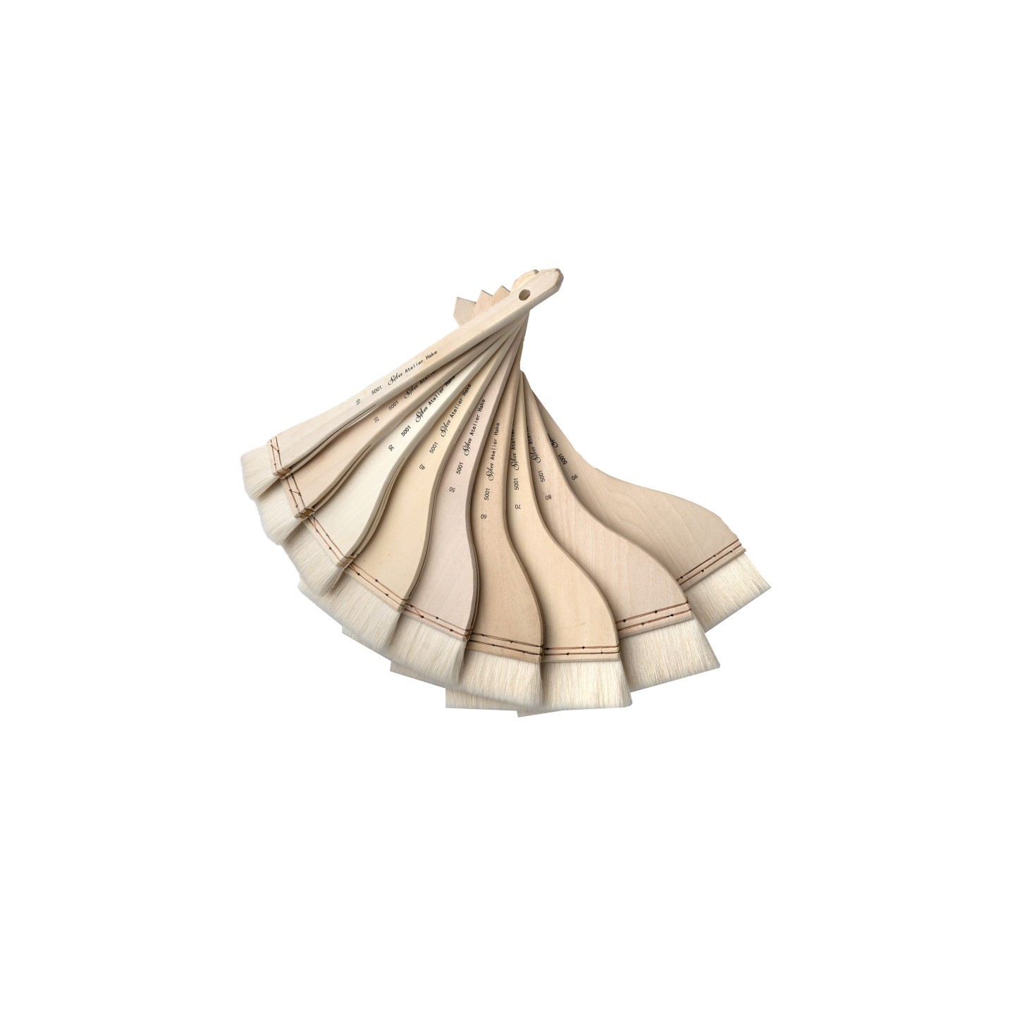 Silver Brush Silver Hake Set, 9 Brushes