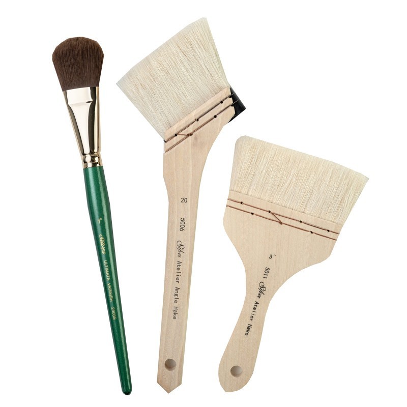 Silver Brush Silver Varnish/Hake, 3 Brushes