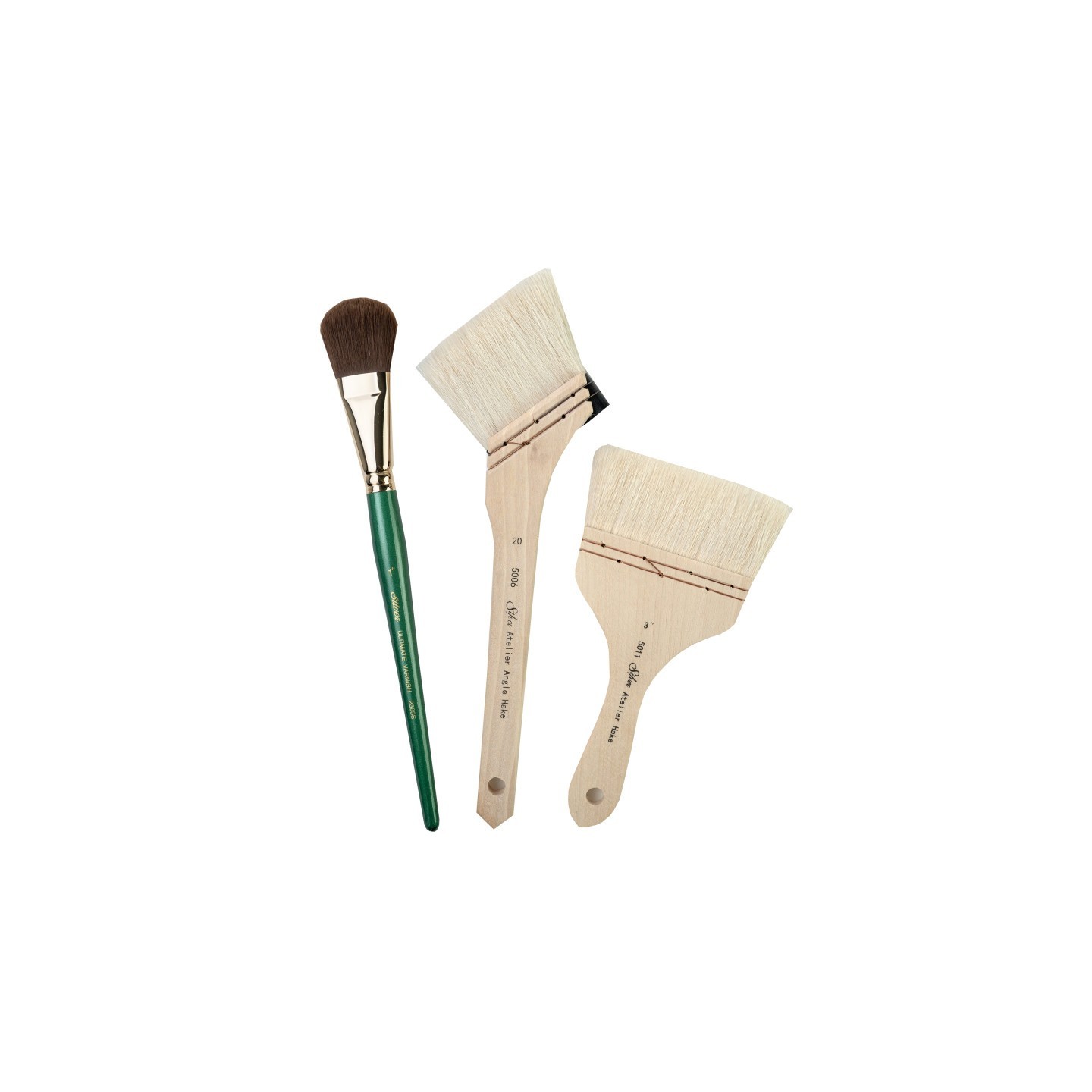 Silver Brush Silver Varnish/Hake, 3 Brushes