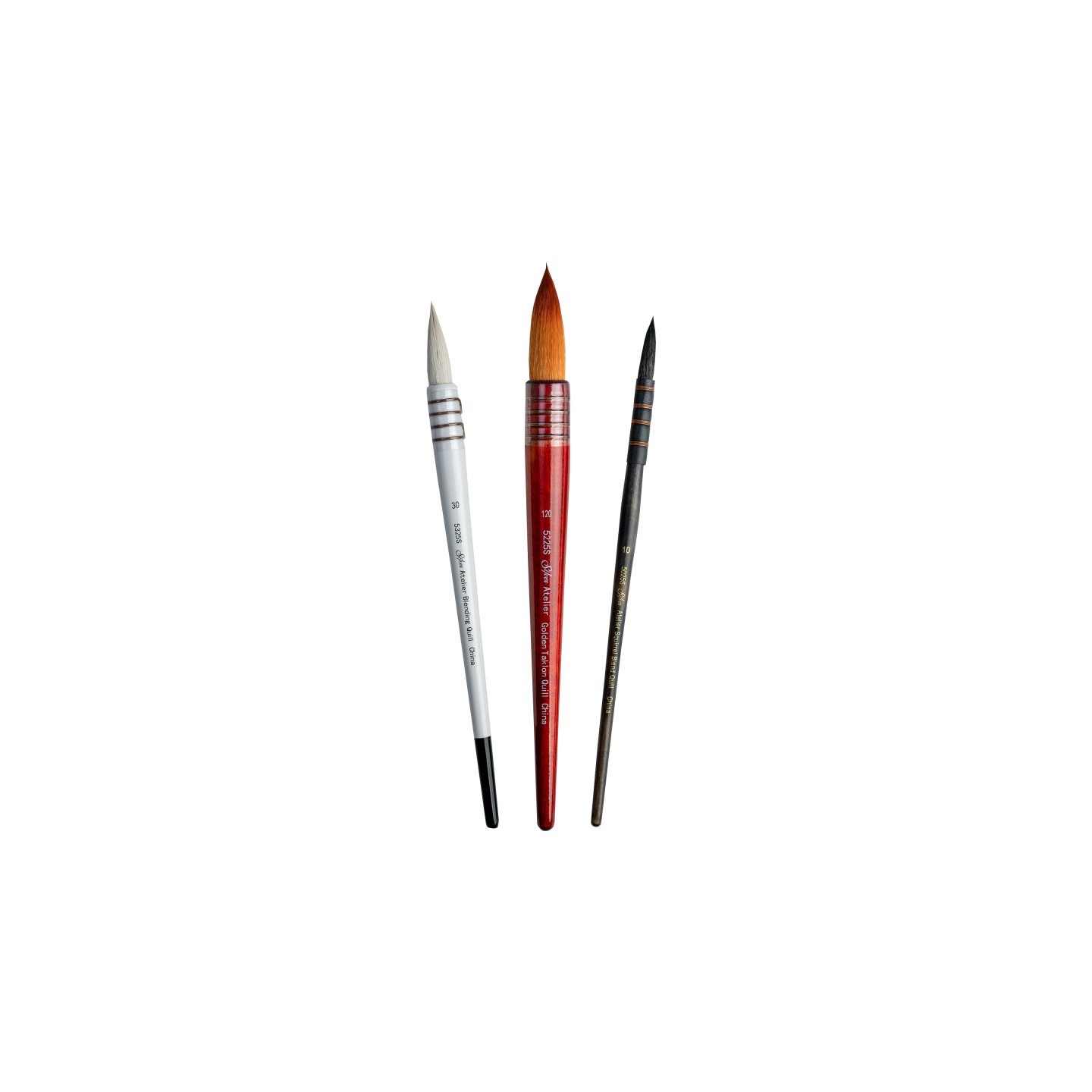 Silver Brush Atelier Quills Rounds, 3 Brushes