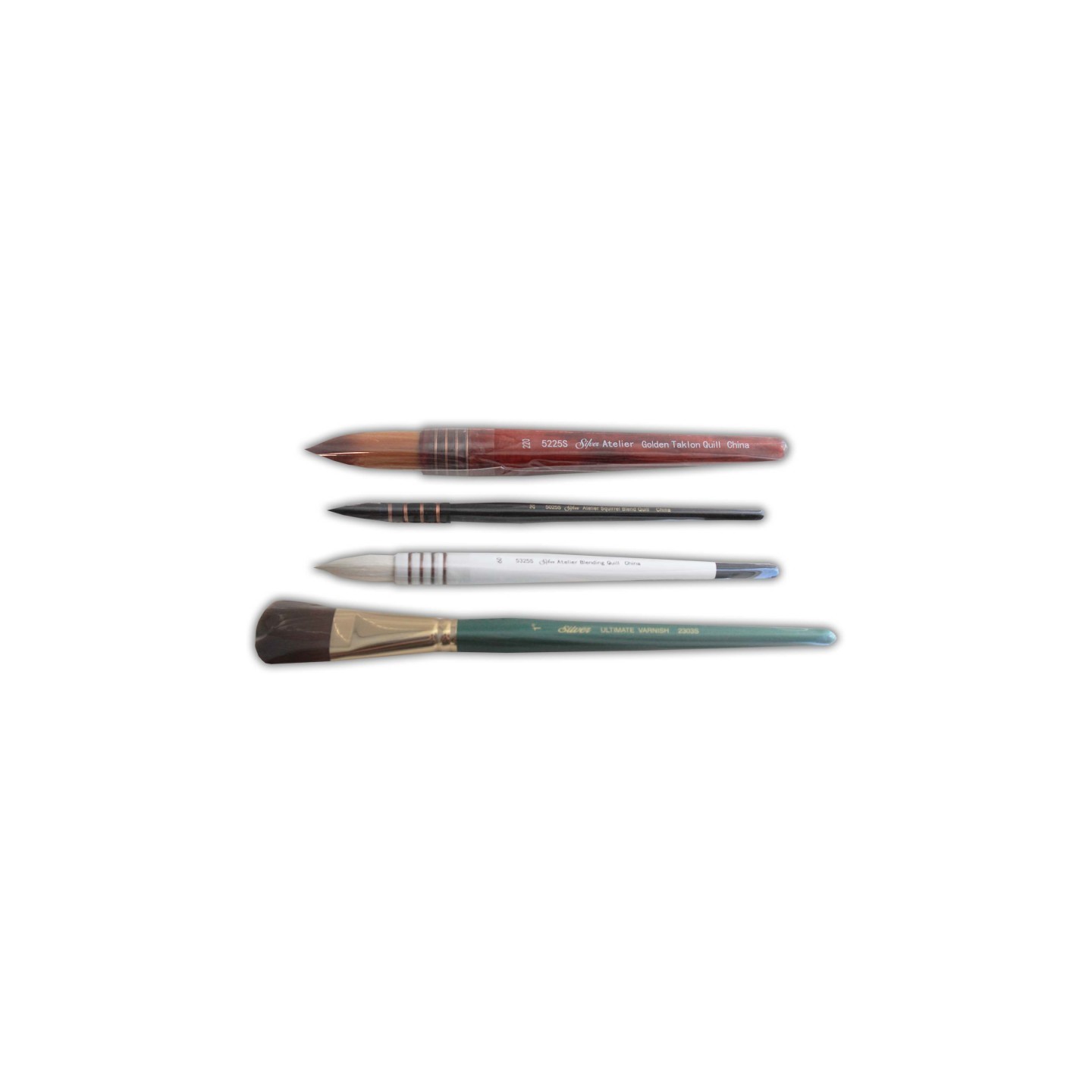 Silver Brush Atelier Quills/Varnish, 4 Brushes