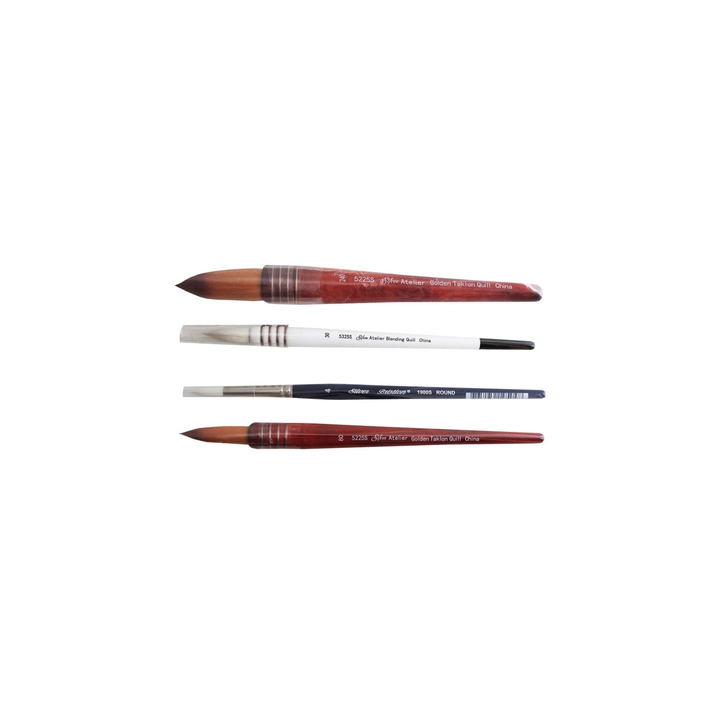 Silver Brush Atelier Quills Medium, 4 Brushes