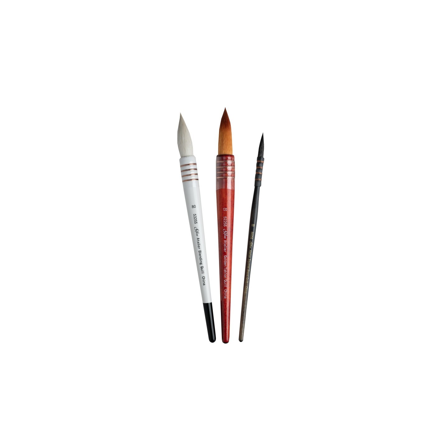 Silver Brush Atelier Quills Small, 3 Brushes
