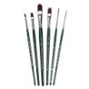Silver Brush Ruby Satin Grass Combs, 6 Brushes