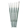 Silver Brush Ruby Satin Small Rounds, 6 Brushes