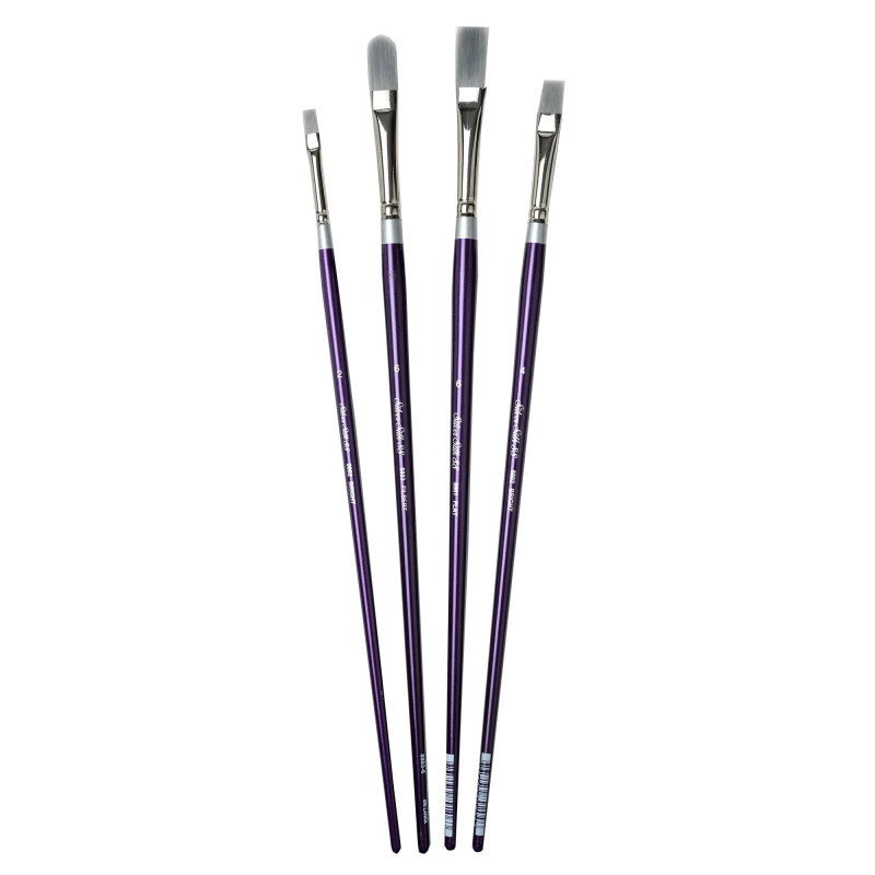Silver Brush Silver Silk LH 4-Piece Brush Set