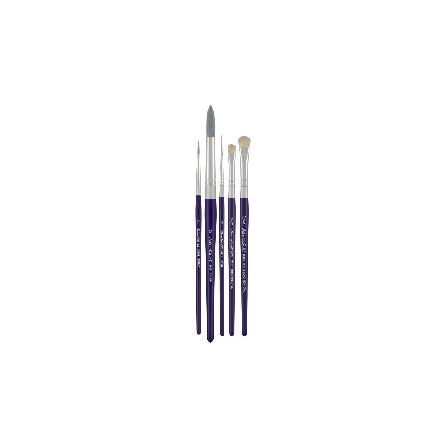 Silver Brush Silver Silk 88 SH 5-Piece Decorative Painting Brush Set