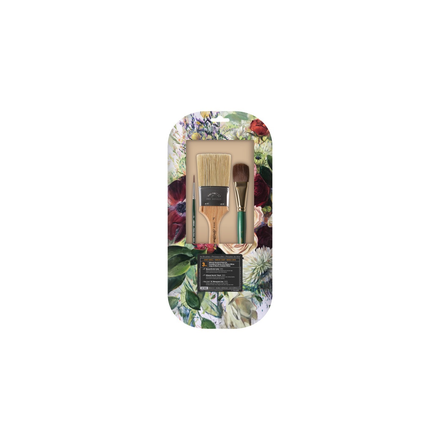 Silver Brush Ultimate Varnish & Finish Brush Set, 3 Brushes