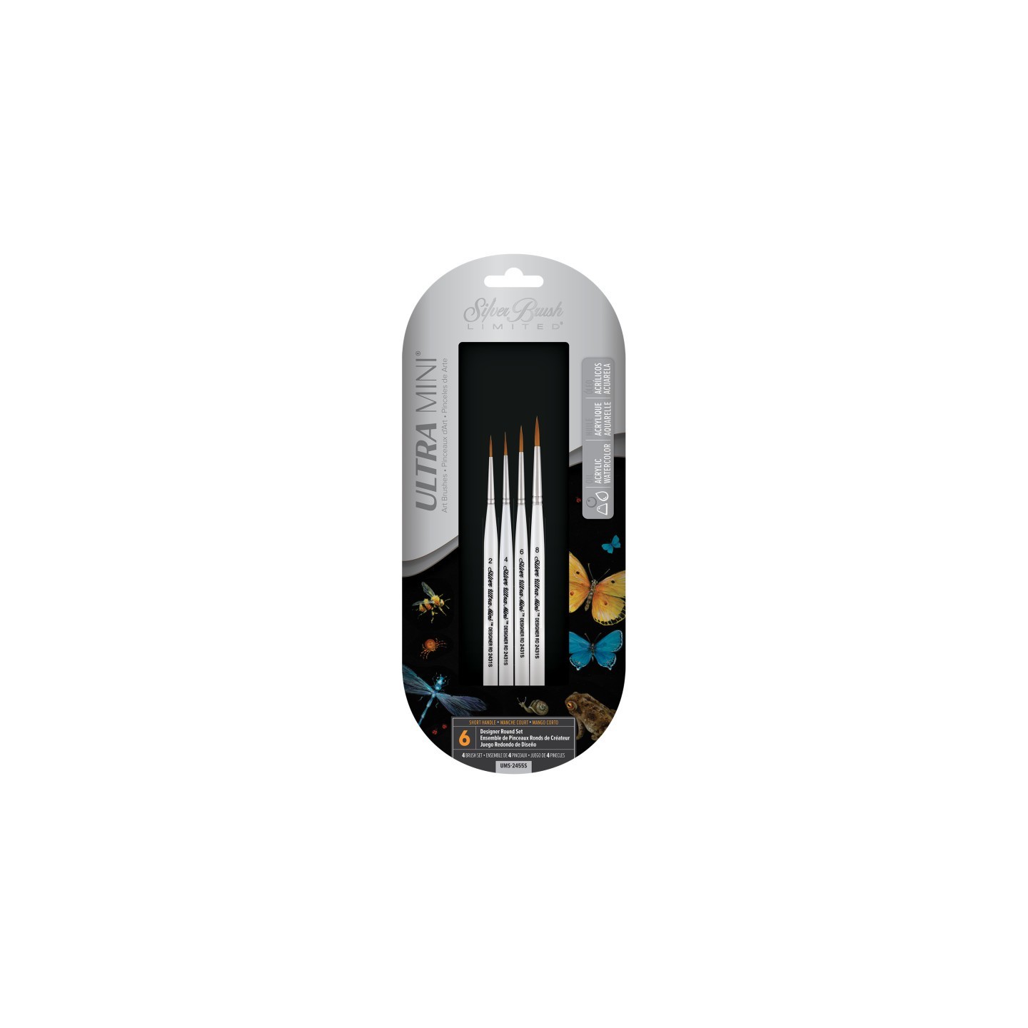 Silver Brush Ultra Mini® Ultimate Round, 4 Brushes