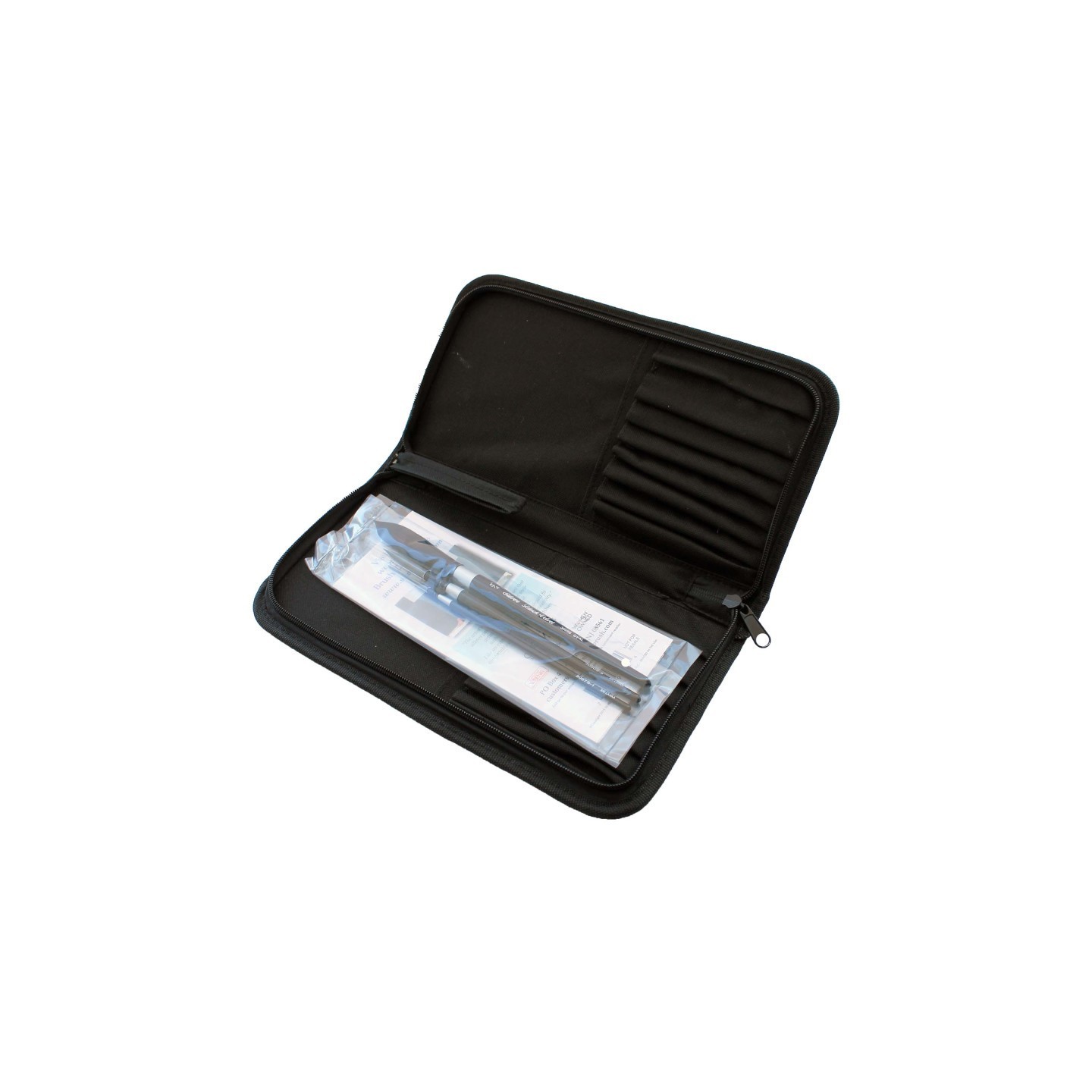 Silver Brush Black Velvet® 3-Piece Brush Set with Case