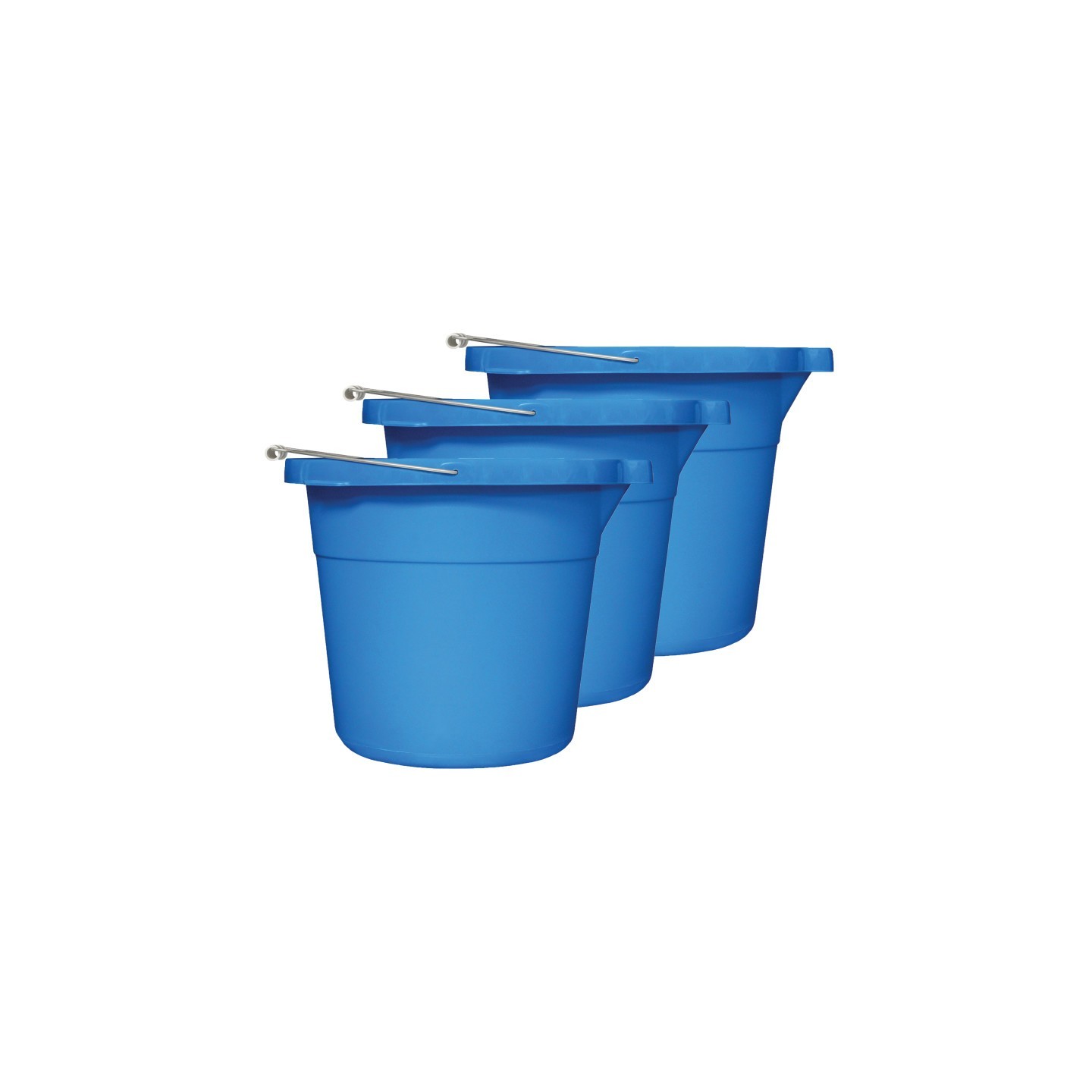 S.M. Arnold, Inc. Multi-Purpose Bucket, Blue, 12 Quart, Pack of 3