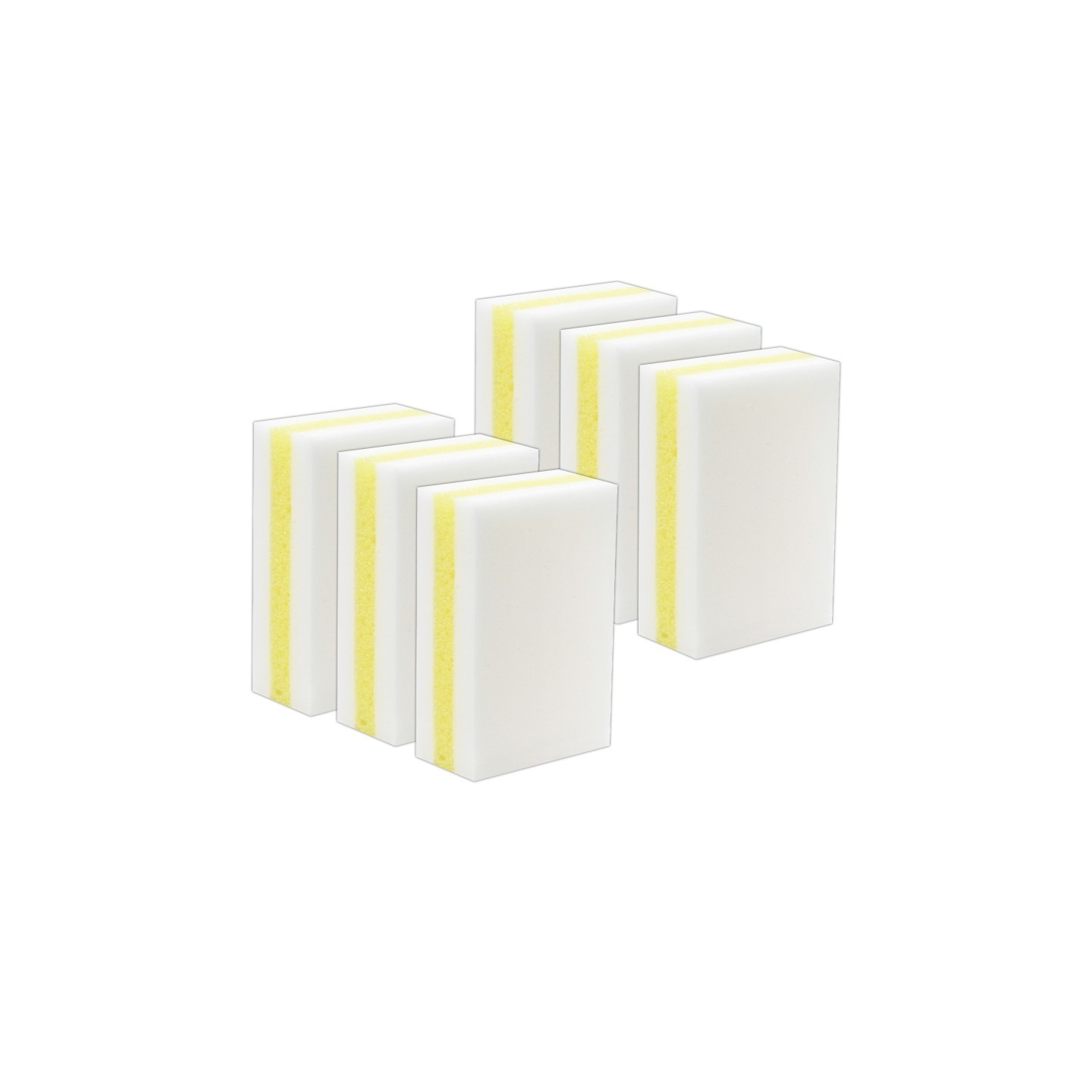 S.M. Arnold, Inc. Scuff Away® Sandwich Melamine Two-Sided Sponge, Pack of 6
