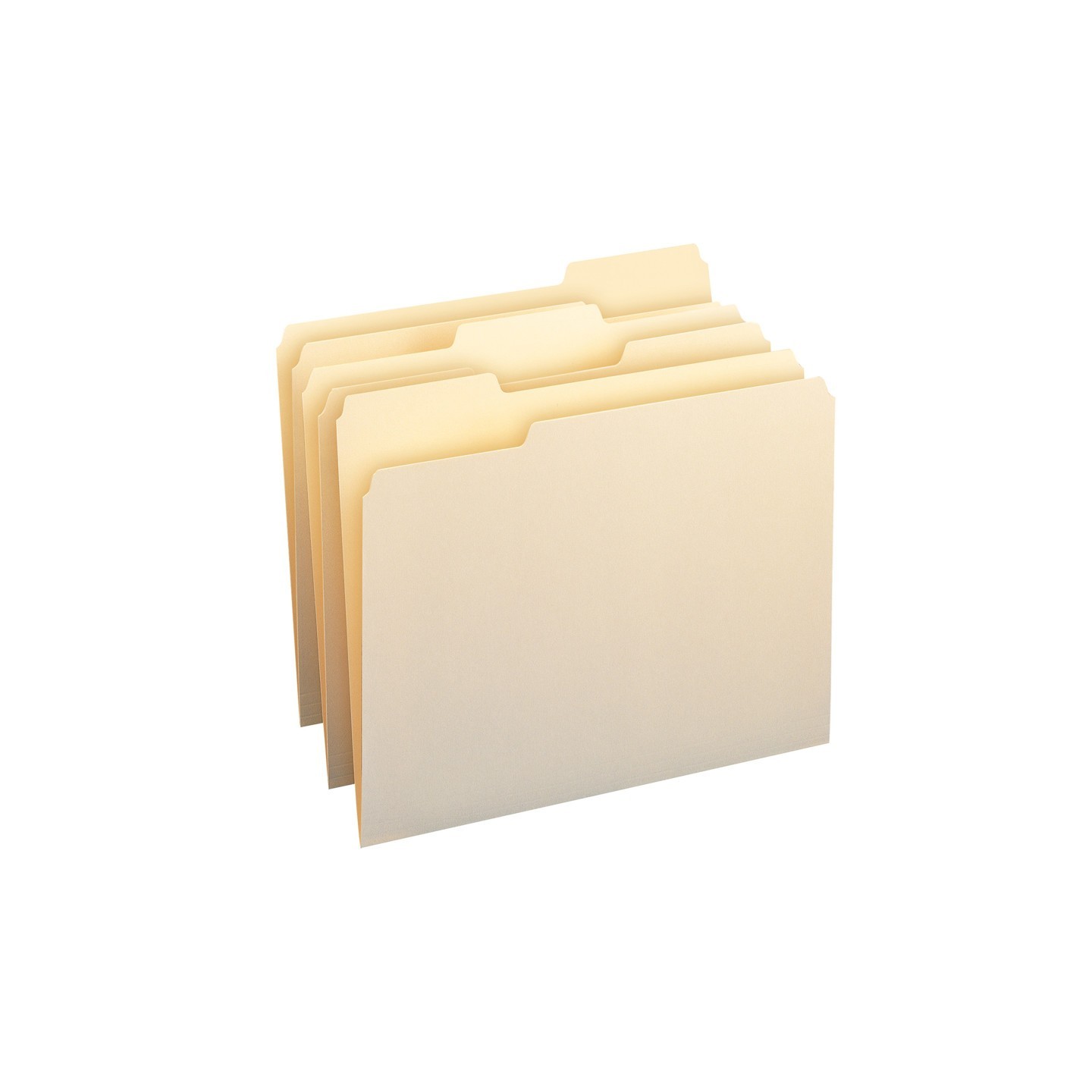 Smead® File Folders, 1/3-Cut Tab, Letter, Manila, Box of 100