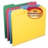 Smead® File Folder, Reinforced 1/3-Cut Tab, Letter Size, Assorted Colors, Pack of 12