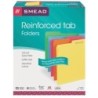 Smead® File Folders, Reinforced 1/3-Cut Tab, Letter Size, Assorted Colors, Box of 100