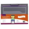 Smead® Cascading Wall Organizer, 6 Pockets, Letter, Gray/Bright