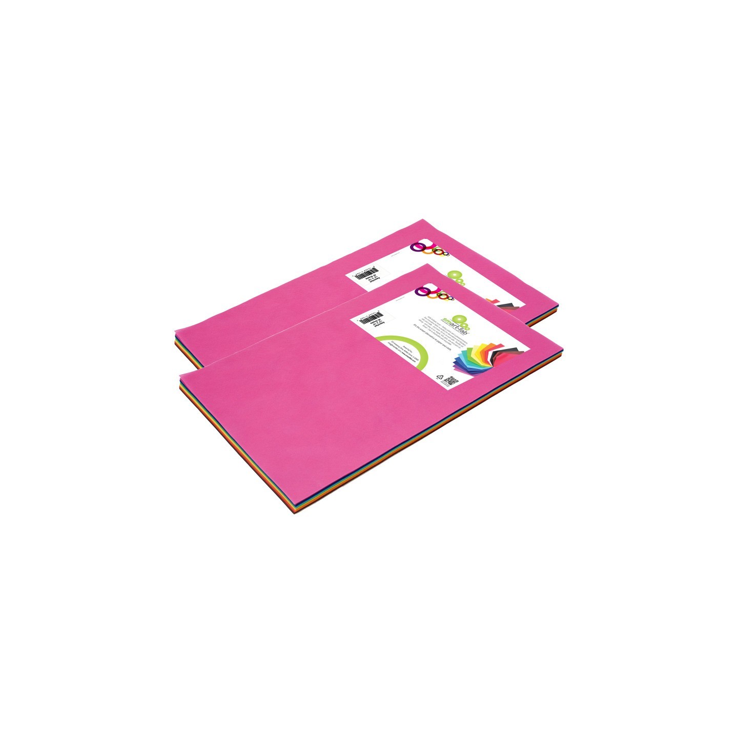 Smart-Fab® Art & Decoration Fabric Sheets, 12" x 18", Assorted, 45 Sheets Per Pack, 2 Packs