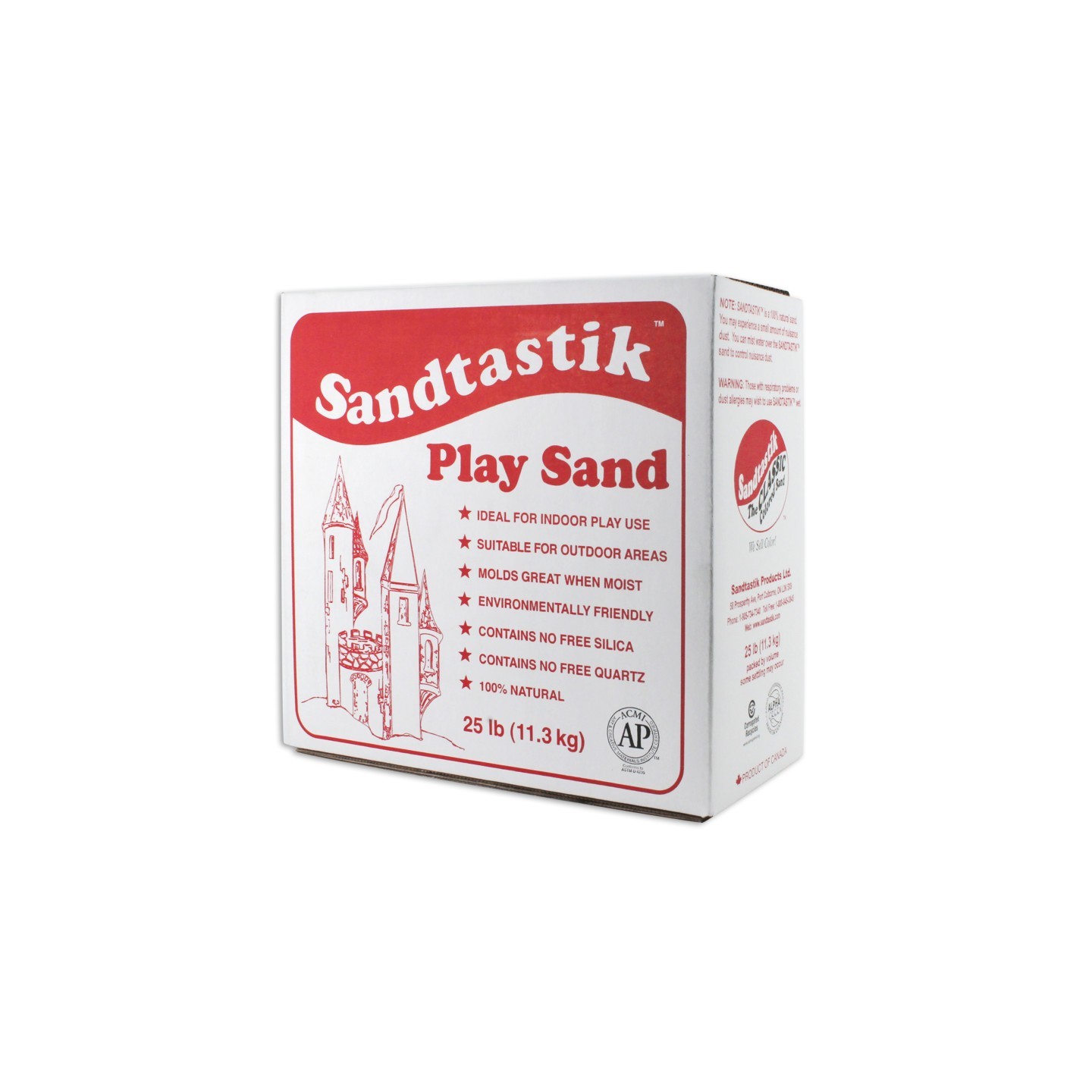 Sandtastik® Sparkling White Play Sand, 25 lb (11.3 kg)