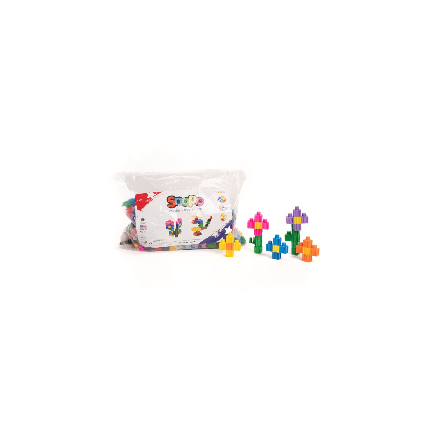 Snapo Building Blocks, Epic Builder's Kit, 550 Pieces