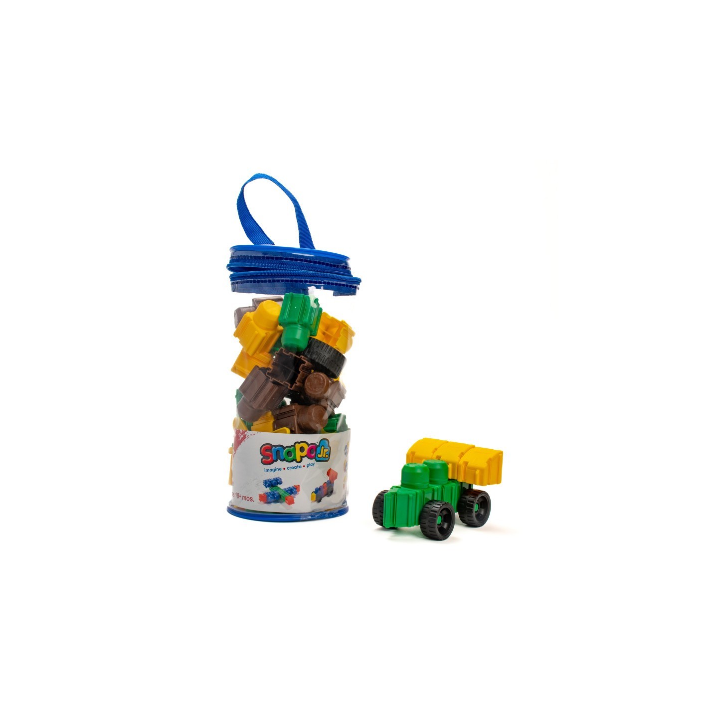Snapo Jr. Building Blocks, Dinosaur Creator Kit, 40 Pieces