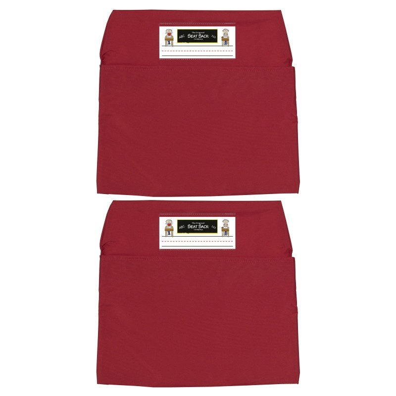 Seat Sack® Seat Sack, Small, 12 inch, Chair Pocket, Red, Pack of 2
