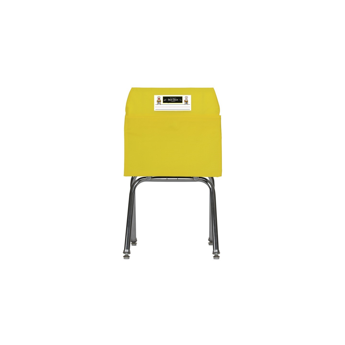 Seat Sack® Small Chair Pocket Classroom Storage Organizer - 12 inch, Yellow