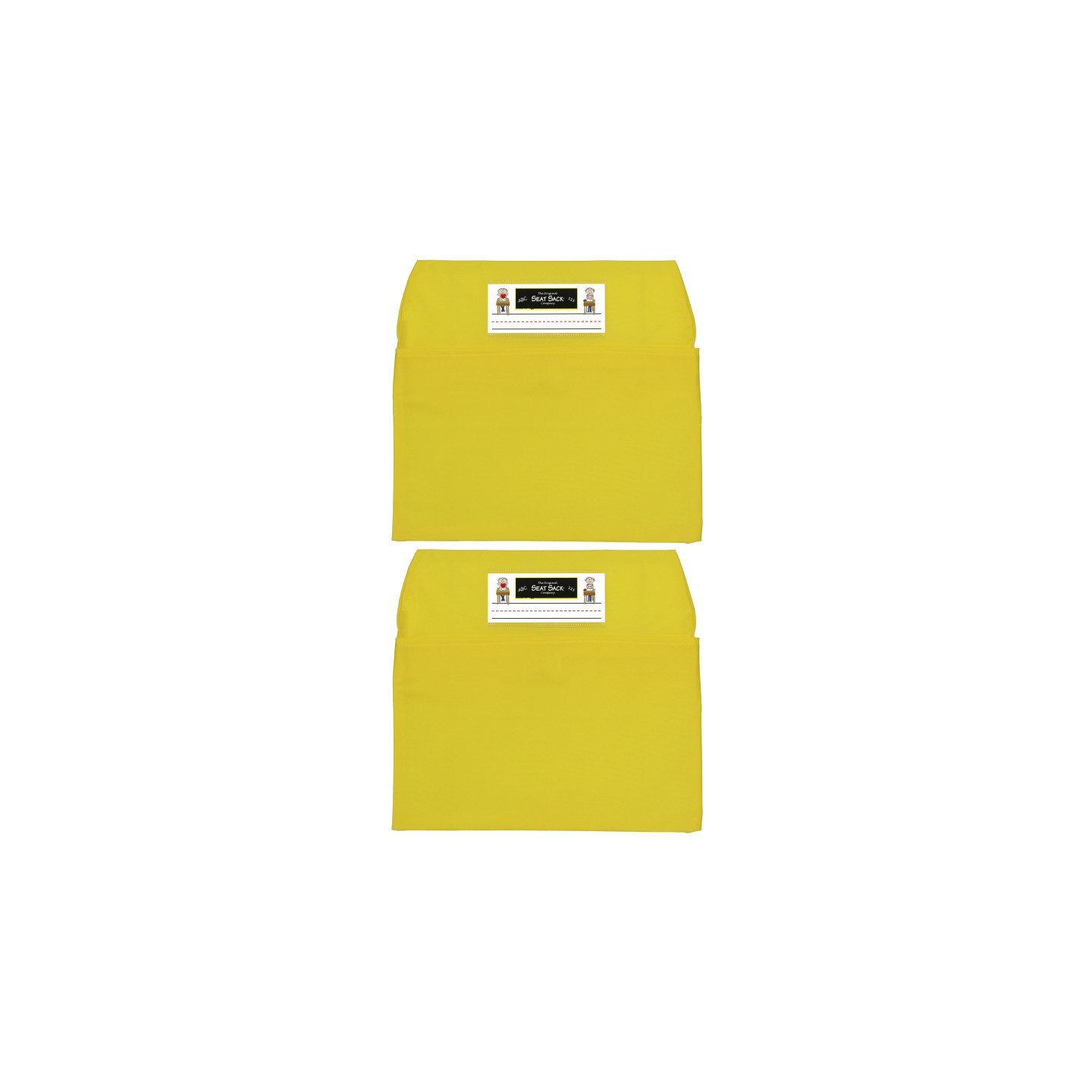 Seat Sack® Seat Sack, Small, 12 inch, Chair Pocket, Yellow, Pack of 2