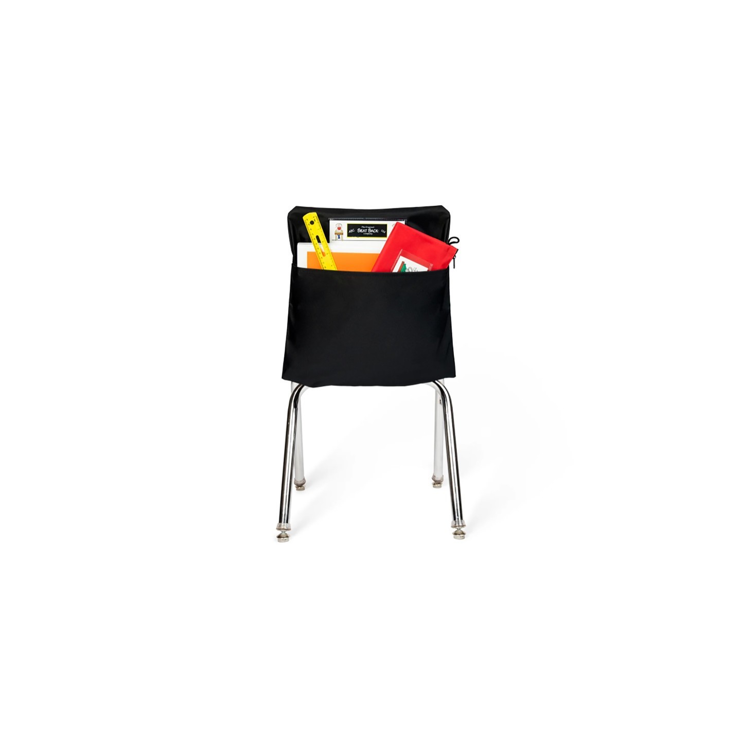 Seat Sack® Standard Chair Pocket Classroom Storage Organizer - 14 inch, Black