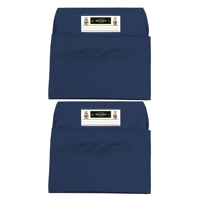 Seat Sack® Seat Sack, Standard, 14 inch, Chair Pocket, Blue, Pack of 2